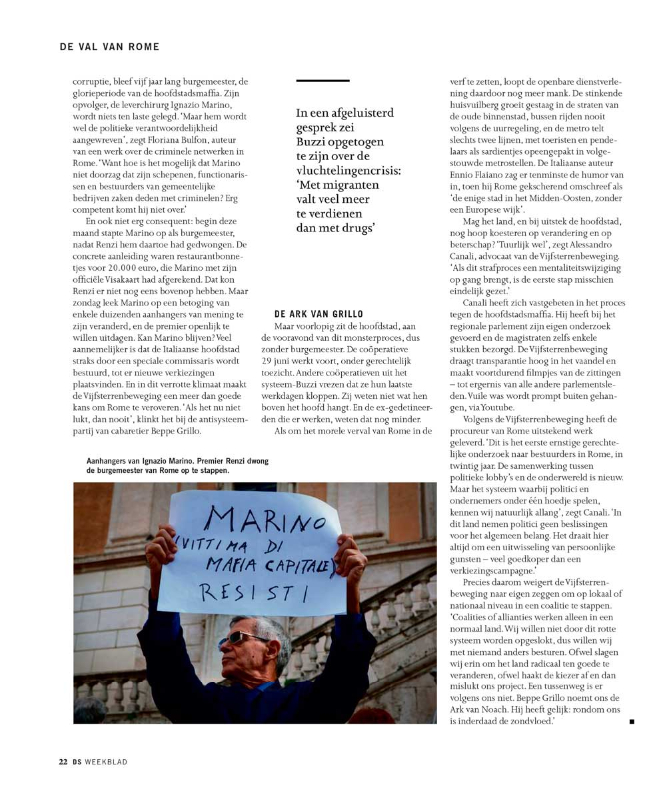 De Standaard Magazine - Belgium - November 2015